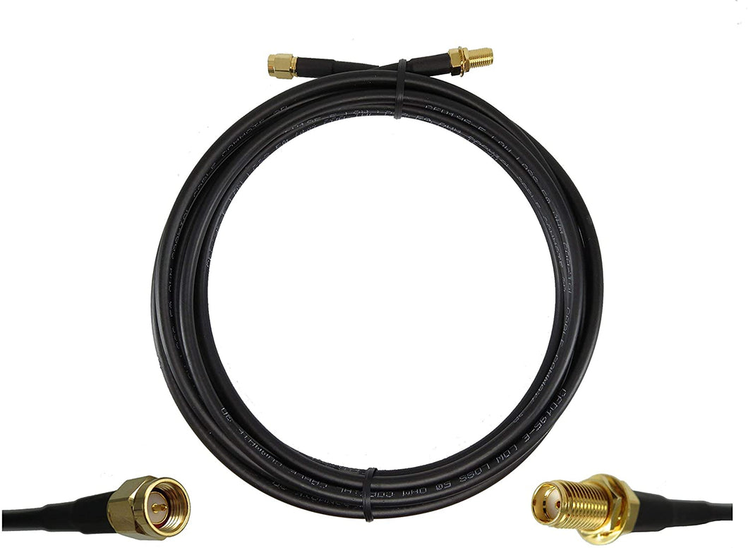 LMR-195 Coax, SMA-Female to SMA-Male Cable